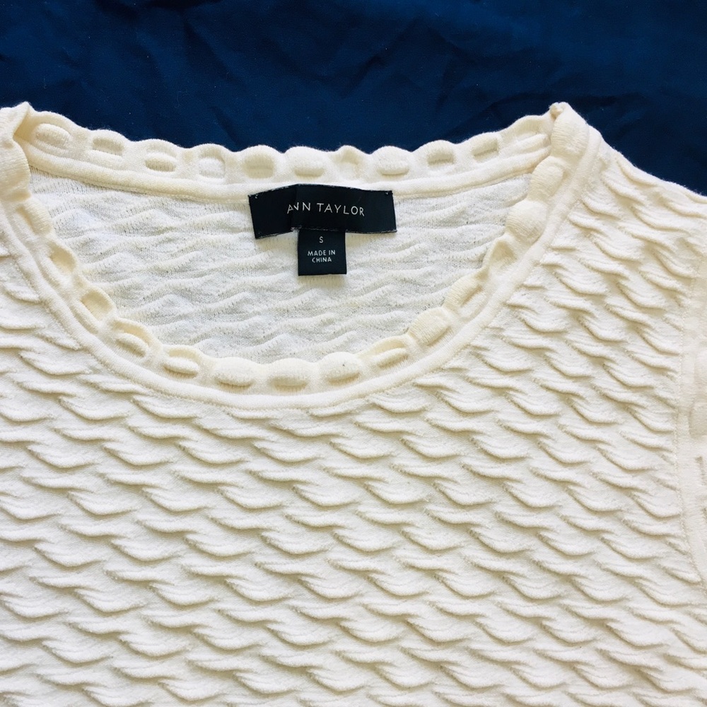 Ann Taylor White Fitted Shirt - Picture 8 of 8